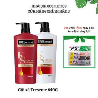 Dầu Gội, Dầu Xả TRESEMME Keratin Smooth Dưỡng tóc khô xơ rối Công thức chuẩn salon Vào Nếp Suôn Mượt 640g, 620g giá sỉ