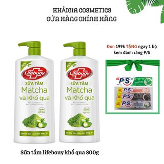 Sữa Tắm Lifebuoy Matcha & Khổ Qua Detox Da Khỏi Vi Khuẩn Gây Mụn 800g giá sỉ