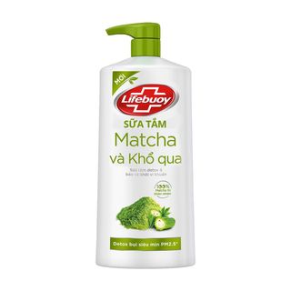 Sữa Tắm Lifebuoy Matcha & Khổ Qua Detox Da Khỏi Vi Khuẩn Gây Mụn 800g
