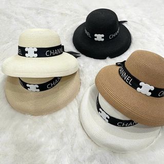 Nón vành chữ cha nel màu trắng trên vải NV giá sỉ