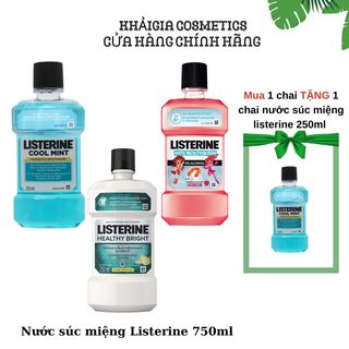 Chai Nước Súc Miệng Listerine Diệt Khuẩn, Giữ Hơi Thở Thơm Mát Listerine giá sỉ