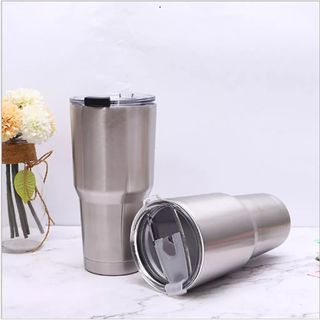 Màu Bạc inox Ly giữ nhiệt yeti thái lan cao cấp 900ml kèm túi và ống hút