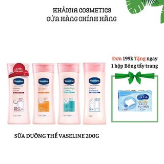 Sữa dưỡng thể Vaseline dưỡng da sáng khỏe mịn màng 200ml giá sỉ