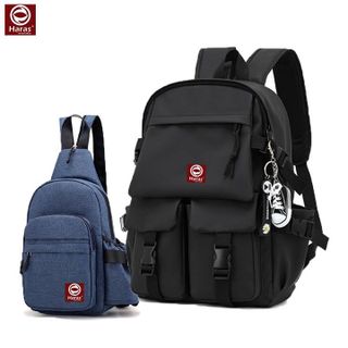 COMBO BALO ULZZANG HÀN QUỐC HR284 VÀ TÚI ĐEO CHÉO CÁ TÍNH HR225 - HARAS