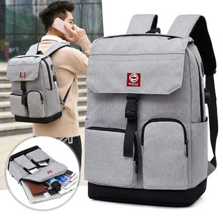 BALO UNISEX THỜI TRANG CAO CẤP CÓ PHẢN QUANG & CỔNG SẠC USB HR265 - HARAS