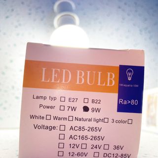 Bóng đèn Led 9W tròn sáng vàng - Loại TỐT