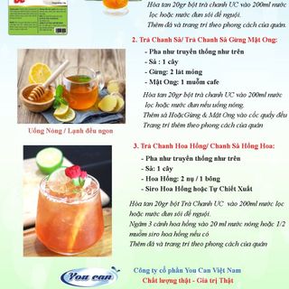 bột trà chanh hòa tan uc