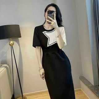 Đầm Quảng Châu Thun cotton DR nhập khẩu chuẩn siêu cấp
