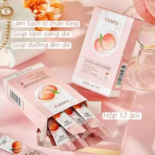 Mặt Nạ YANFU Cà Rốt - Bơ - Đào Sủi Bọt Thải Độc Trắng Da