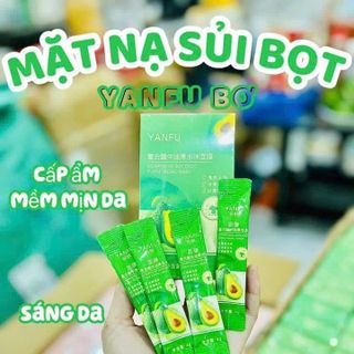 Mặt Nạ YANFU Cà Rốt - Bơ - Đào Sủi Bọt Thải Độc Trắng Da