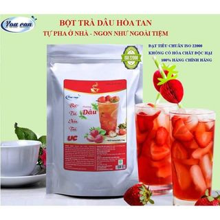 bột trà dâu hòa tan uc chính hãng túi 1kg