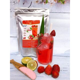 bột trà dâu hòa tan uc chính hãng túi 1kg