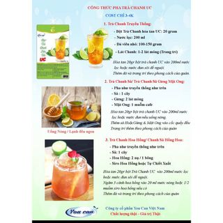 bột trà chanh hòa tan uc chính hãng túi 1kg
