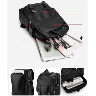 BALO DA PU THỜI TRANG 2 KHÓA CÀI PREMIUM HRS0319 - HARAS