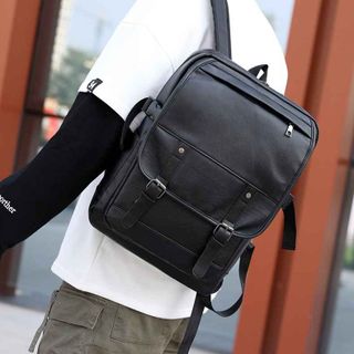 BALO DA PU THỜI TRANG 2 KHÓA CÀI PREMIUM HRS0319 - HARAS