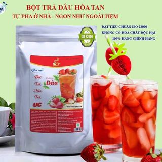 bột trà dâu hòa tan uc gói 1kg