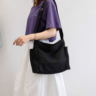 TÚI ĐEO CHÉO CANVAS THỜI TRANG HÀN QUỐC HRSLSL301 - HARAS