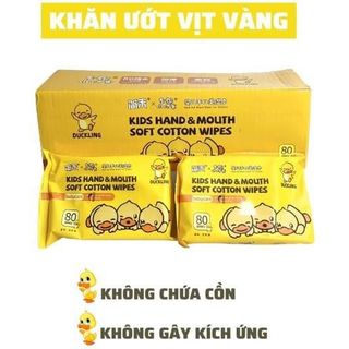 Khăn ướt vịt vàng thùng 10 gói