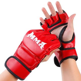 Găng tay đấm bốc MMA hở ngón cao cấp, găng tay boxing bảo vệ khớp ngón tay khi tham gia thể thao