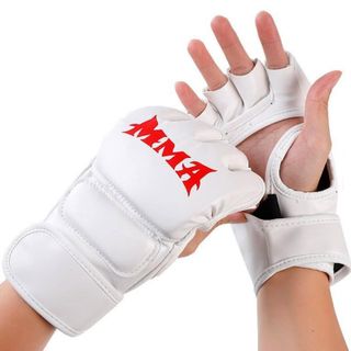 Găng tay đấm bốc MMA hở ngón cao cấp, găng tay boxing bảo vệ khớp ngón tay khi tham gia thể thao