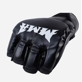Găng tay đấm bốc MMA hở ngón cao cấp, găng tay boxing bảo vệ khớp ngón tay khi tham gia thể thao