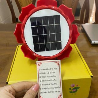 MÁY NIỆM PHẬT NĂNG LƯỢNG HÌNH BÔNG SEN 30 BÀI - LOẠI MINI