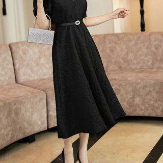 Đầm gấm thiết kế DR nhập khẩu độc quyền