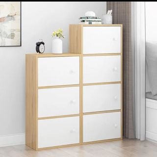 Kệ gỗ đựng đồ Tủ gỗ 3 tầng đa năng chất liệu MDF trang trí nhà cửa