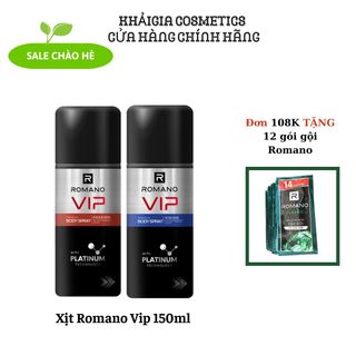 Xịt khử mùi Romano Vip 150ml giá sỉ