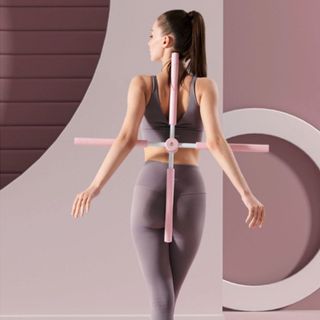 Gậy yoga đa năng cải thiện tình trạng gù lưng hiệu quả, gậy tập Yoga chữ X chỉnh tư thế và linh hoạt cơ thể