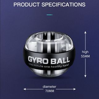 Bóng tập cổ tay Gyro Ball thiết kế xoay tròn, bóng dùng lực xoay tự động giúp nâng tầm sức mạnh cơ tay