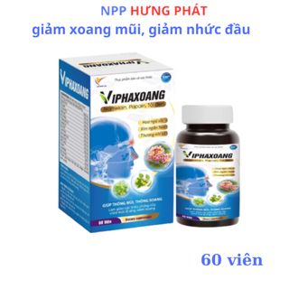 Viên uống xoang hỗ trợ giảm hắt hơi, sổ mũi Viphaxoang hiệu quả– Hộp 60 viên