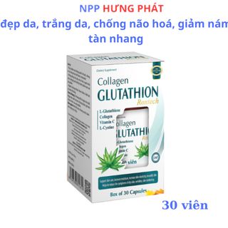 Viên uống Collagen Glutathion Rostech hỗ trợ dưỡng trắng da, tăng độ ẩm, làm đẹp da – 30 viên giá sỉ