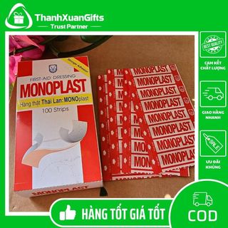 Băng Keo Cá Nhân Dán Monoplast Chính Hãng Thái Lan (Hộp 100 miếng) giá sỉ