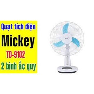 Quạt tích điện 2 bình ắc quy TD-9103 giá sỉ