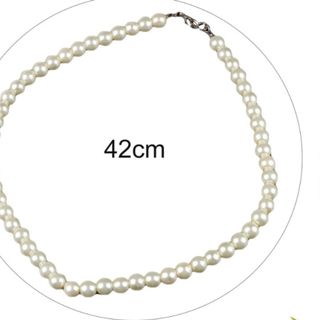 Vòng đeo cổ dạng chuỗi màu trắng ngà siêu sang trọng