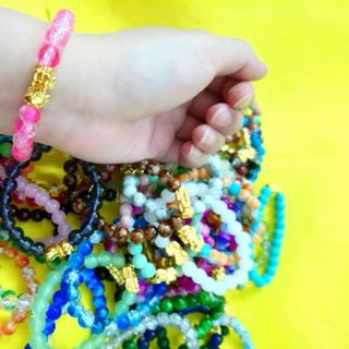 Vòng phong thủy 8li có nhiều màu mix tỳ hưu chuỗi thời trang đeo tay