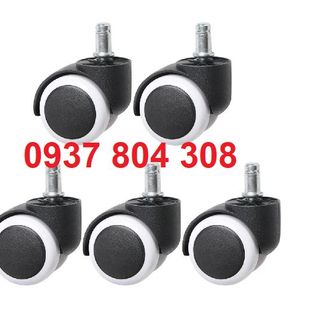 Bánh xe ghế văn phòng, bánh xe ghế Gaming, thích hợp nhiều loại ghế BX1C (bxe đen và trắng)