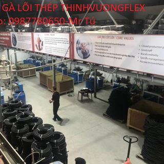 Ống ruột gà lõi thép bọc nhựa PVC loại dày chống thấm dầu, chống nước D25