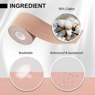 Băng dính dán nâng ngực, cuộn dán ngực co giãn 360* thoáng khí tiện dụng, giá rẻ