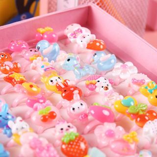 Nhẫn đeo tay cho trẻ em mix nhiều mẫu đủ màu sắc