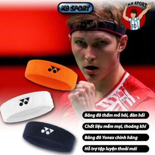 Băng đô thể thao Yonex chính hãng, băng đô thấm hút mồ hôi, băng đô vải cotton 100%