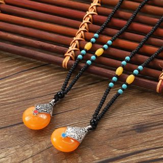 Dây chuyền nữ vòng đeo cổ dáng dài mix mặt