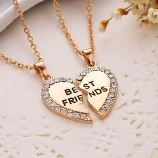 Dây chuyền cặp mẫu trái tim dây chuyền hợp kim