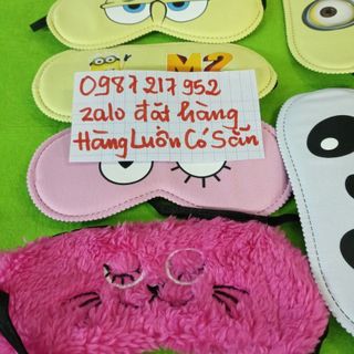 Bịt mắt ngủ nhiều màu nhiều mẫu hoạt hình