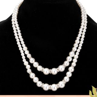 Dây chuyền vòng cổ dạng chuỗi 2 tầng cho nữ