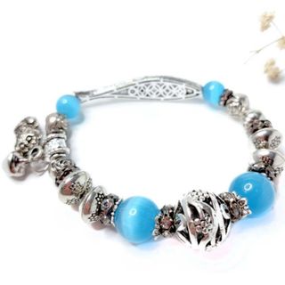 Vòng tay đá mắt mèo mix phụ kiện có nhiều màu sắc hàng đẹp hơn hình luôn