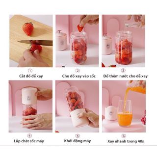 Máy say sinh tố đa năng cầm tay 4 lưỡi
