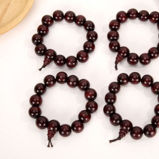 Chuỗi gỗ đeo tay nam 15ly mix hồ lô vòng gỗ phong thủy