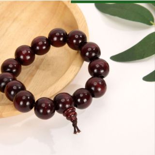 Chuỗi gỗ đeo tay nam 15ly mix hồ lô vòng gỗ phong thủy